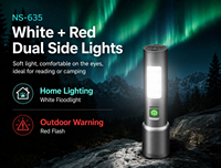 Lampe LED ultra longue portée 5000K lumière du jour avec batterie au lithium, zoom, rechargeable, étanche, portable, pour le camping, IP54, USB