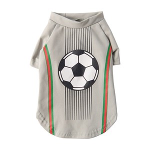 T-shirt de football pour chien à séchage rapide Coupe du Monde, rayé, à manches courtes, vêtements pour animaux de compagnie pour bouledogues - Product Image 2