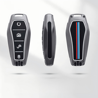 Housse de protection intégrale en cuir pour clé de voiture BYD, compatible signal, accessoire porte-clés
