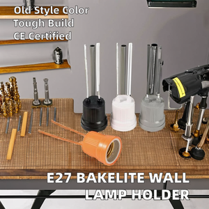 2025 nóng bán E27 Bakelite giữ đèn nhựa Tường Đèn ổ cắm với vít phong cách điện tường đèn bóng đèn cơ sở chủ - Product Image 3