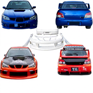 Kit de Carrocería de Fibra de Resina de Alta Calidad para <span class=keywords><strong>Impreza</strong></span> <span class=keywords><strong>WRX</strong></span> STI GDA GDB CS 2006-2007, Parachoques Delantero/Trasero Mejorado con Recortes para Sensores de Asistencia de Estacionamiento, Nuevo - Product Image 1
