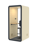 Cabine téléphonique insonorisée UNIBOOTH moderne et écologique avec rembourrage doux pour appels en entrepôt et espace de travail concentré