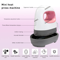 Presse à chaud numérique automatique mini rouge et verte, nouvelle, portable, électrique, 110/220V, 180W/250W, transfert DTF, t-shirt