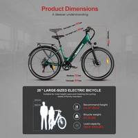 SAMEBIKE Oversea Canada Service après-vente Vélo électrique 26 pouces 36V 15Ah 250W avec frein à disque puissant