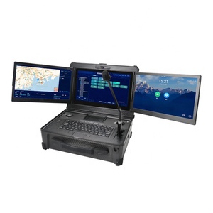 Ordinateur portable industriel robuste à triple écran de 15,6 pouces en fibre de carbone, étanche, pour commandes d'urgence, station de travail robuste - Product Image 3