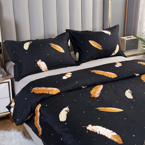 Benutzer definierte Muster größe European American Style 90gsm 100% Polyester Mikro faser Bettwäsche Set Qualität Bett bezug für den Heimgebrauch - Product Image 2