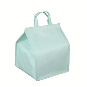 Échantillon Gratuit – Sac Isotherme Portable Personnalisé avec Logo, Petit Format, pour Plats Chauds, en Non-Tissé avec Feuille d'Aluminium, pour Déjeuner et Pique-Nique - Product Image 3