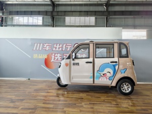 <span class=keywords><strong>Triciclo</strong></span> Eléctrico de 3 <span class=keywords><strong>Ruedas</strong></span>, 1000-1600W, 2.5m, Totalmente Cerrado, <span class=keywords><strong>4</strong></span> Puertas, 2 Asientos, Ecológico, con Frenos de Disco Delanteros - Product Image 4