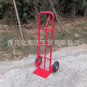 Chariot à main en acier rouge 1310x550x460mm 2 roues industriel durable avec revêtement en poudre, usine de Qingdao - Product Image 3