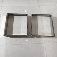 Pieds de table modernes en acier inoxydable et fer, style simple et oblique, pour table basse, quincaillerie de mobilier, supports en métal pour panneaux de bois