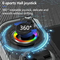 Manette de jeu portable à six axes, console de jeu portable, lumière RGB, joystick de salle de sport électronique, manette de jeu pour téléphone portable