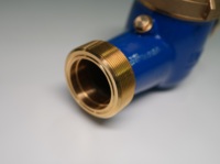 Brass Mechanical IP68 Digital Multi-Jet Flow Meter Photoelectric DN20mm OEM 4m/h Practical Normal Water Meter