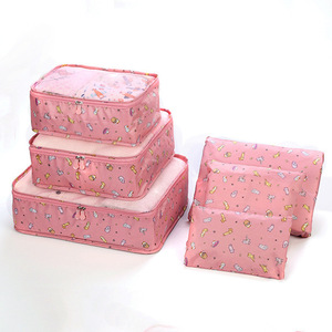 Ensemble personnalisé de 12 sacs de voyage compressibles, sacs de rangement de voyage en polyester tendance, fermeture à glissière, cubes de rangement pour valises - Product Image 1