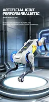 Perro Robot de Acrobacias con Control Remoto por IA de 2.4GHz, Control por Voz, Programación Inteligente, Música y Baile, Luces LED, Mascota Robot Interactiva para Niños