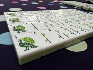 Original Design Green Peacock American <b>Mahjong</b> <b>Set</b> - Product Image 6