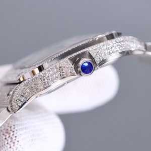 Reloj Mecánico Santoses de Lujo de Alta Calidad con Incrustaciones de Diamantes Moissanite, Resistente al Agua 20 Bar, Esfera de 40MM - Product Image 4