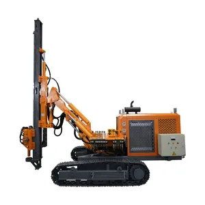 China crawler rotary mounted pneumatic hydraulic borehole blast down the hole hammer rock drill drilling rig machine price