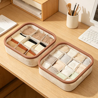 Boîte de rangement multifonctionnelle et durable pour sous-vêtements et chaussettes, empilable, pour tiroirs de garde-robe