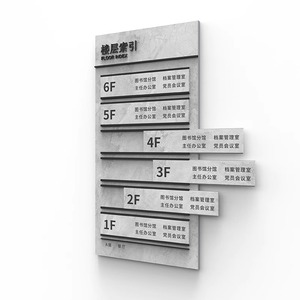 Letreros de Suelo Personalizados con Logotipo 33, Paneles de Acrílico y Aluminio Extraíbles, Señalización para Oficina - Product Image 1