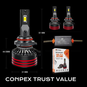 Conpex Einstellungsbeauftragter 50 W 11000LM M8 PRO Temperaturregelungssystem Lampe-Perlen-Lüfter kühler schnelle Wärmedissipation <span class=keywords><strong>Led</strong></span>-Scheinwerferlampen - Product Image 6
