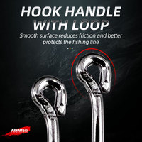 500 pièces hameçons de pêche ensemble boîte hameçons circulaires en acier à haute teneur en carbone avec barbes hameçons de pêche poulpe d'eau salée