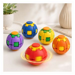 Retail Display Colorful Gear Sphere Hand Rotation <b>Toy</b> Smooth Spinner Action Stress Relief Gift Export Supplier - Product Image 5