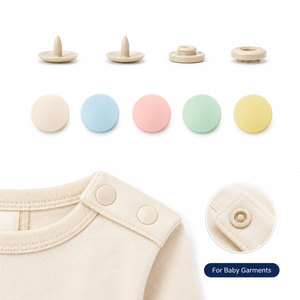 Boutons-<span class=keywords><strong>pression</strong></span> en POM pour tissus, attaches pour vêtements d'enfants, textiles, articles pour bébés, bavoirs, grenouillères et bodys - Product Image 2