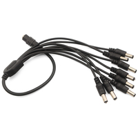 Câble adaptateur répartiteur d'alimentation CC professionnel 1 à 8, 5,5x2,1 mm, concentrateur de distribution d'alimentation multi-canaux pour DVR CCTV