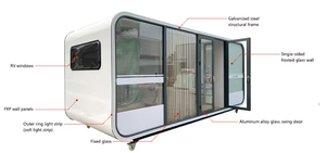 Intérieur Grand <span class=keywords><strong>Espace</strong></span> <span class=keywords><strong>4</strong></span> Places OEM Maisons Préfabriquées Personnaliser Insonorisé Conférence Cabine De Travail Acoustique Silence Jardin Bureau Pod - Product Image 2