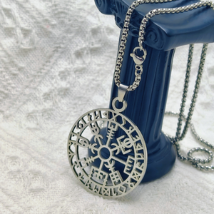 Nouveau Design Minimaliste Viking Boussole Collier Hypoallergénique En Acier Inoxydable Étanche Or Veg <span class=keywords><strong>Visir</strong></span> Pendentif Collier Bijoux - Product Image 3