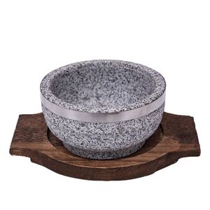 Natural Stone Bibimbap Bowl 2.1-4L Heat Resistant Korean Style For Home Use - Product Image 2