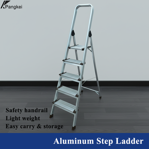 <span class=keywords><strong>Escalera</strong></span> Plegable <span class=keywords><strong>de</strong></span> Aluminio <span class=keywords><strong>de</strong></span> <span class=keywords><strong>5</strong></span> <span class=keywords><strong>Peldaños</strong></span>, Resistente y Ligera, con <span class=keywords><strong>Peldaños</strong></span> Anchos Antideslizantes, <span class=keywords><strong>Escalera</strong></span> Compacta Tipo Espiga para Bricolaje en el Hogar - Product Image 1