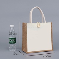 Sac fourre-tout en lin écologique réutilisable avec logo personnalisé, grand format, avec poignée longue pour femmes, pour une utilisation quotidienne en extérieur