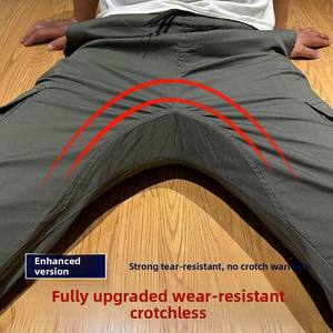 <span class=keywords><strong>Pantaloni</strong></span> Casual estivi da <span class=keywords><strong>uomo</strong></span> personalizzati nuovo stile mimetico leggero resistente all'usura in puro cotone metà elastico <span class=keywords><strong>pantaloni</strong></span> Cargo larghi - Product Image 3