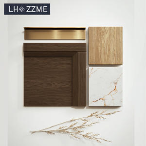 עיצוב חופשי, סט מלא של ארונות מטבח מעץ אלון לכל הבית, ארון אחסון למזווה עם כיור, מוכן להרכבה - Product Image 2