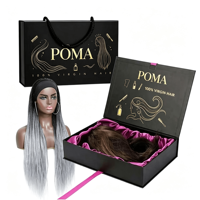 Cajas de Regalo para Pelucas con Forro de Satén de Lujo, Cajas para Cabello, Empaque para Pelucas, Venta al Por Mayor, Personalizadas