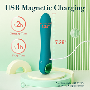 Vibrateur G-Spot Jouets sexuels pour adultes, Tuitionua Dildos en silicone souple de 7 pouces 10 vibrations pour la stimulation clitoridienne, vaginale et <span class=keywords><strong>des</strong></span> mamelons - Product Image 6