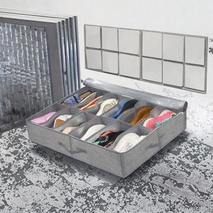 Hoge kwaliteit op maat gemaakte opbergzak onder het bed, opvouwbaar lade compartiment, niet-geweven opbergorganizer voor schoenen onder het bed - Product Image 3