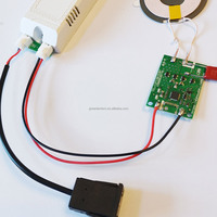 Prise de charge noire à Double couche USB femelle Type-C prise de courant avec connecteur de câble Port de chargeur USB pour lampe de nuit LED
