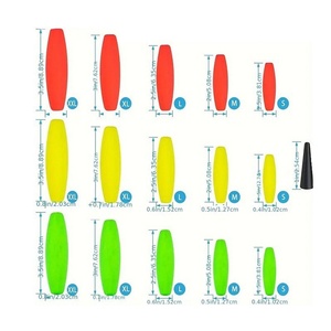 Flotteurs de pêche en mousse pour cigares, flotteurs à cheville haute visibilité rouge, jaune, vert pour la pêche au poisson-chat, à la truite, aux poissons de surface, équipement de pêche OEM ODM - Product Image 4