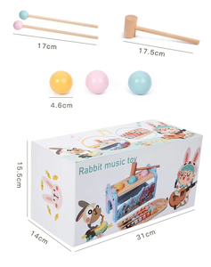 Jouet éducatif multifonctionnel pour bébé, <span class=keywords><strong>xylophone</strong></span> en bois et marteau, <span class=keywords><strong>banc</strong></span> de musique pour 2 <span class=keywords><strong>à</strong></span> 4 ans, 5 <span class=keywords><strong>à</strong></span> 7 ans - Product Image 6