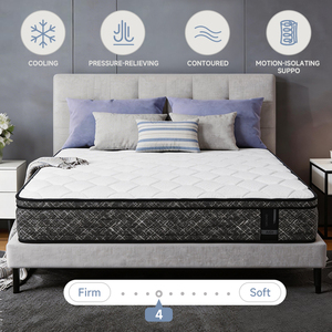 Matelas Orthopédique Hybride à Ressorts Ensachés et Mousse à Mémoire <span class=keywords><strong>de</strong></span> Forme Gel, Compressé, Fonction Massage – Offre Spéciale <span class=keywords><strong>Vente</strong></span> en Gros - Product Image 2