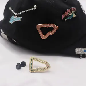 Fabricante personalizado chapéu pinos cabido Frame Pins Baseball Metal fronteira pinos para chapéus