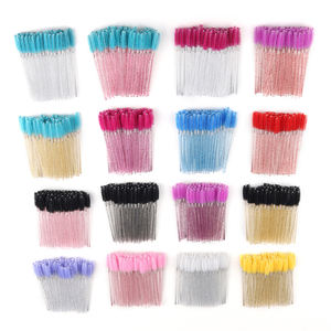 50 個クリスタルマスカラまつげブラシ使い捨てメイクアップツールまつげエクステンションブラシ - Product Image 1