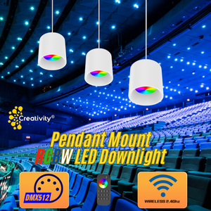 Nhà máy trực tiếp 50 Wát Mặt dây chuyền Spotlight <span class=keywords><strong>DMX</strong></span> điều khiển không dây 5 năm bảo hành RGBW Dimmable <span class=keywords><strong>LED</strong></span> trần xuống ánh sáng - Product Image 6