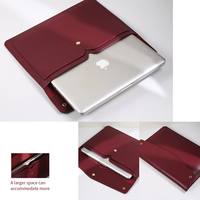 Housse de protection pour ordinateur portable en cuir PU personnalisé, fine, portable, pour ordinateur portable