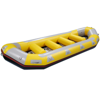 Bateau de rafting gonflable personnalisé de 550 cm de large pour 10 personnes, rafting en eaux vives