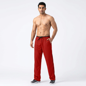<b>Men's</b> Casual Sporty Wide Leg Sweatpants 100% Cotton Fleece Jogger Baggy Mid Hip Hop Style Custom Logo OEM Service - Product Image 1