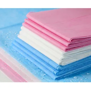 Custom Non Woven Fabric Waterproof Disposable Massage SPA Bed Flat Sheets Covers For SPA Lash Wax Tattoo Salon