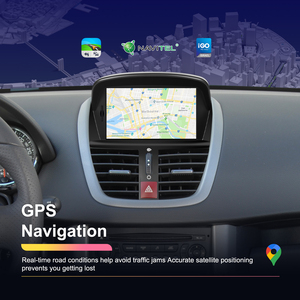 Podofo 7'' Car Stereo 2+64G for Peugeot 207 2008-2014 With Wireless Carplay/Android Auto GPS/WiFi/BT/FM/RDS/EQ Car Radio - Product Image 2